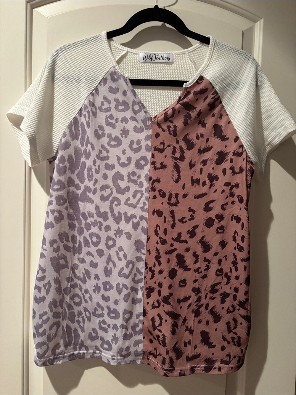 Women’s SS Top leopard
